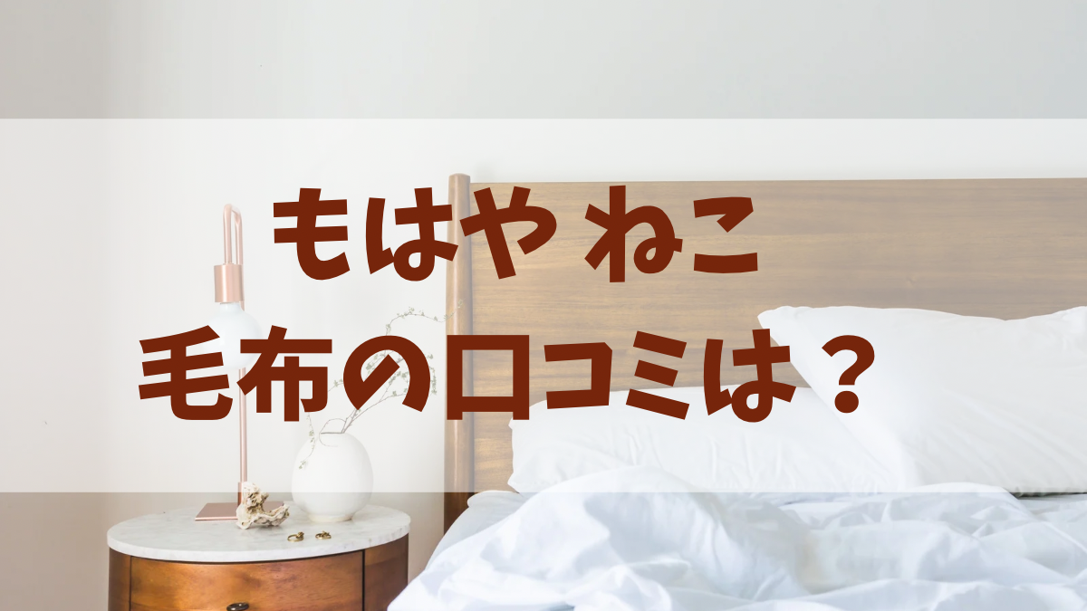 もはやねこの毛布の口コミ